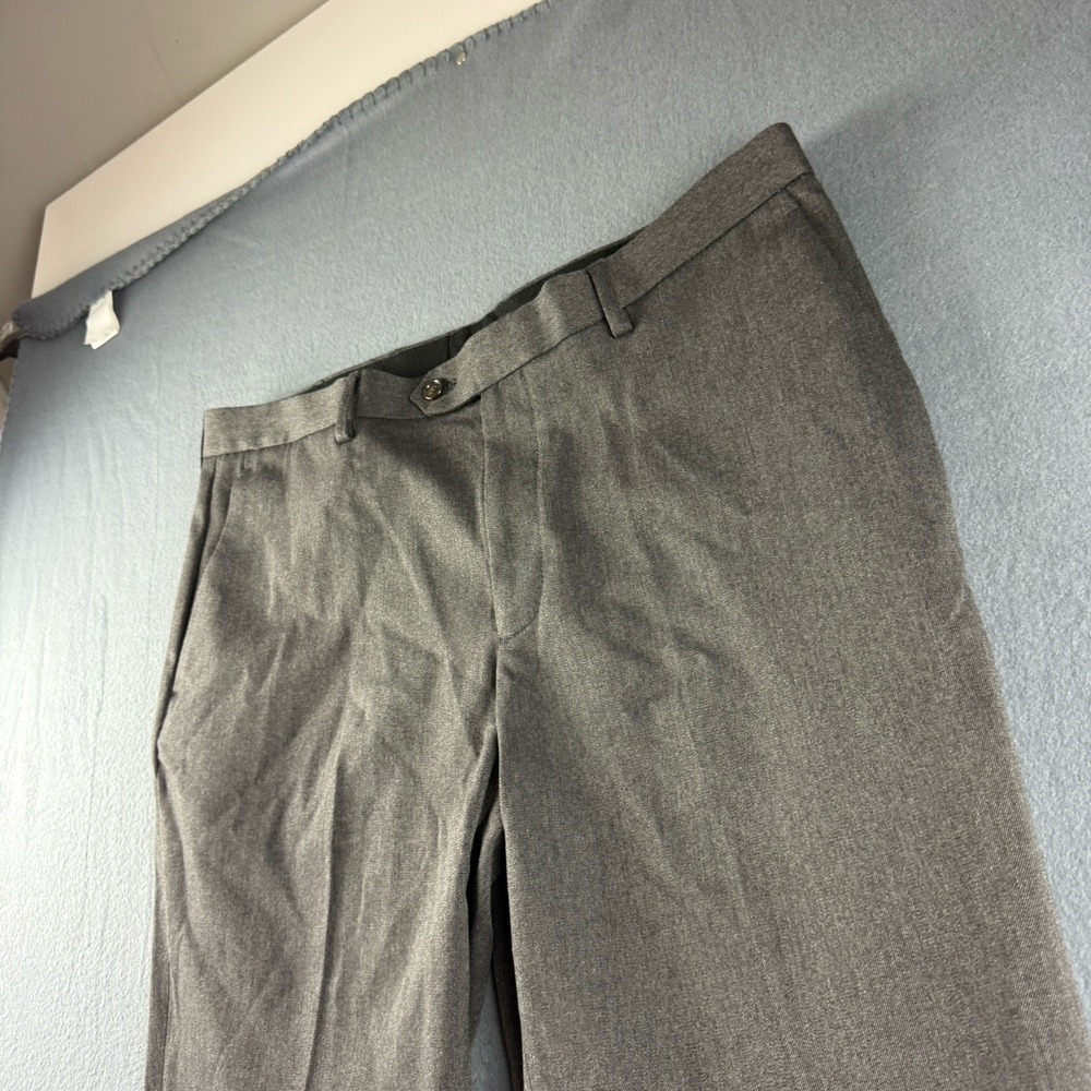 J Crew Pants Men's 36x30 Gray Bowery Pleated Viscose Blend Dress Trousers NEW